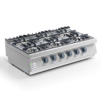 Gas Hob, Tabletop Model, 6 Burners - Virtus MS712PCGT