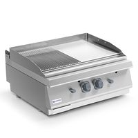 Gas Griddle Plate, Tabletop Model, 1/2 Smooth And 1/2 Grooved Plate - Virtus MS78FTRGT