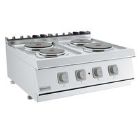 Electric Hob, Tabletop Model, 4 Round Plates - Virtus MS78PCET