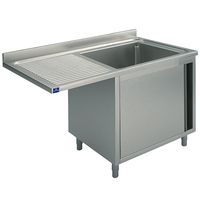 Mastro Wasbakunit Op Kastje Met Scharnierdeur, Voor Inbouwvaatwasser, 1 Rechter Wasbak, 1200X600 Mm | SLA1LS1206