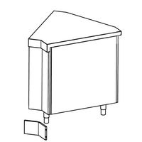 Snap-On Front Plinth For Internal Corner, 45°, Mastro SSZFAI45