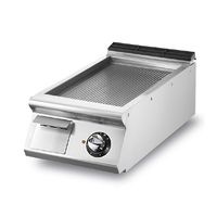 Mastro Bakplaat - Elektrisch - Tafelmodel - Geribbelde Verchroomde Plaat - V9040FTREVCRT