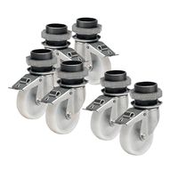 Mastro Set Met 3+3 Wielen Met Remmen | VKR33