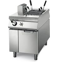 Gas Pasta Cooker On Cabinet With Door, 1 GN 1/1 Well - 40 Litres, Virtus VS11060CPGS
