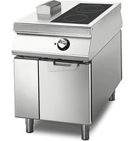 Induction Plate With 2 Plates On Cabinet With Doors,  Two-Sided Panel Control, Virtus VS11060IND