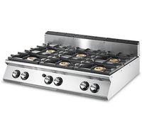 Gas Range With 6 Burners Each 6 KW, Pressed Working Top - Virtus VS70120PCGST