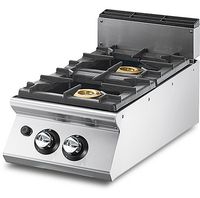 Gas Range With 2 Burners Each 6 KW, Pressed Working Top - Virtus VS7040PCGST