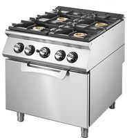 Mastro Gasselector Op Statische Gas Oven Gn 2/1, 4 Branders | VS7080CFG