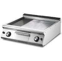 Mastro Bakplaat - Gas - Tafelmodel - ½ Vlak - ½ Geribbelde Plaat - VS9080FTRGVT