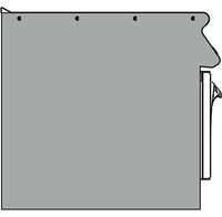 Mastro Zijpaneel Voor Apparatuur Dat Rug Tegen Rug Staat Vs900, Rechterzijde | VS90PLDX