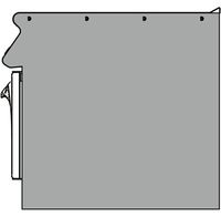 Mastro Zijpaneel Voor Apparatuur Dat Rug Tegen Rug Staat Vs900, Linkerzijde | VS90PLSX