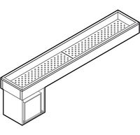 Refrigerated Ice Well For Sashimi 1400 mm With Static Cooling, Virtus VSVGR140