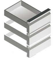 Drawers Kit GN 3x 1/3 For Refrigerated Counters With Depth 700 mm, Virtus Z/C008Y