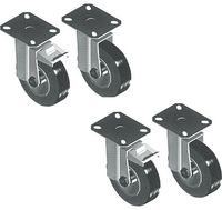 Mastro Wielset Met Remmen Voor Rek Voor Pizza Oven | Z/CRSF