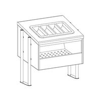 Bestek En Brood Uitdeelunit, Met Pvc Bestekbak