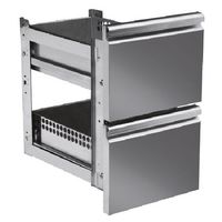 Drawers Kit 2x 1/2 For Pizza Counters With Depth 800 mm, Mastro Z/F2D6040