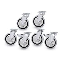 Castors Kit With and Without Brakes (2+4) For Refrigerated Undercounters, Mastro Z/FB00AY255