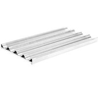 Mastro Geperforeerde Aluminium Schaal Met 4 Kanalen En Ondersteuning, Gn 1/1 | Z/FBB11