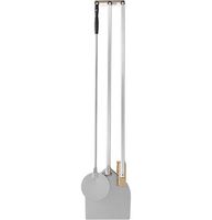 Mastro Pizzeriaset Bestaande Uit Vierkanted Schep 320 Mm, Ronde Schep 200 Mm, Borstel En Wandrek | Z/GS2AMICA