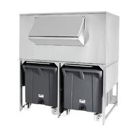 Ijsblokjesbak Met 2 Karren Voor Bac0008, Capaciteit 300 Kg + 2X 108 Kg