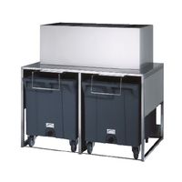 Ijsblokjesbak Met 2 Karren Voor Bac0007, Capaciteit 50 Kg + 2X 108 Kg