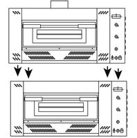 Chimney Connection For Stackable Ovens, Mastro Z/PSTACKIT