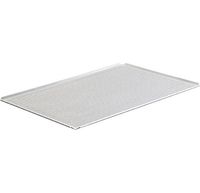 Baking Tray In Aluminium Uncoated, GN 1/1 - 4 Sides 45°, Perforated, virtus Z/SBTAL11PF