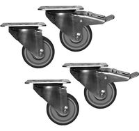 Mastro Wielset Met Remmen Voor Gekoelde/Vrieskasten | Z/TRUOAF