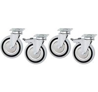 Set of Castors (2 With Brake and 2 Without Brake), Mastro Z/TRUOBA