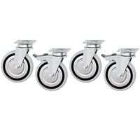 Set of Castors (2 With Brake and 2 Without Brake), Mastro Z/TRUOEVO