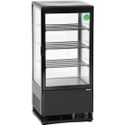 Bartscher Mini Koelvitrine 78L Zwart - 700277G