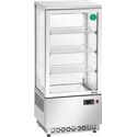 Bartscher Minikoelvitrine 78L Edelstaal - 700478G