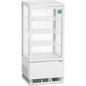 Bartscher Mini Koelvitrine 78L Wit - 700578G