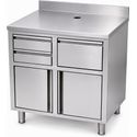 Combisteel 7088.1000 RVS KOFFIE WERKTAFEL 1000X600