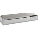 Opzetvitrine | RVS Deksel | 3x 1/3 GN & 1x 1/2 GN | RVS | Combisteel | 7450.0031
