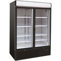 Horeca koelkast | 2 Glasdeuren | 1079 L | zwart | Combisteel | 7450.0140