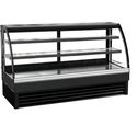Koelvitrine B=2.0m | Schuifdeuren | Ronde voorruit | Combisteel 7450.0815