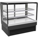 Koelvitrine B=1.2m | Schuifdeuren | Rechte voorruit | Combisteel 7450.0825