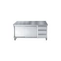 RVS Werktafel | Schuifdeuren | Laden | 160cm | RVS | Combisteel | 7452.0906