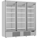 Display koelkast | 3 Glasdeuren | 1530 | zilver | Combisteel | 7455.2205