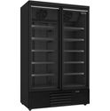 Display vrieskast | 2 Glasdeuren | 1000 L | zwart | Combisteel | 7455.2245