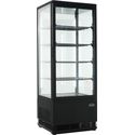Koelvitrine 98L | Vloer- / Tafelmodel | Zwart | Combisteel | 7487.0180