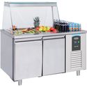 Saladette met glasopstand | 2 Deuren | 3x 1/1 GNPan | Pro Line | Combisteel | 7489.5150