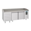 Pizzawerkbank | 2 Deuren | 5 Laden | RVS | Combisteel | 7489.5235