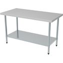 Demontabele RVS Werktafel | Bodemschap | Demontabel | 200cm| Combisteel | 7490.0055