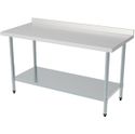 Demontabele RVS Werktafel | Bodemschap | Opstaande rand | Demontabel | 100cm| Combisteel | 7490.0065