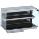 Drop-In Wandmodel Warmvitrine Keramisch Recht - Zwart 3/1, CombiSteel 7495.0360