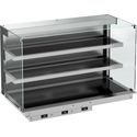 Drop-In Wandmodel Warmvitrine Keramisch Recht - Zwart 5/1, CombiSteel 7495.0370