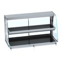 Drop-In Warmvitrine Keramisch Gebogen - Zwart 4/1, CombiSteel 7495.0395