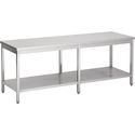 Werktafel | Bodemschap | 240cm breed | RVS | Combisteel | 7812.0053